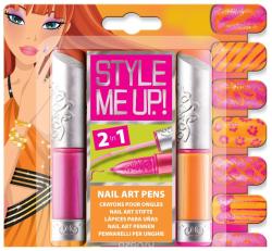 Style Me Up Набор для создания украшений Художественный маникюр 2-в-1 цвет оранжевый розовый