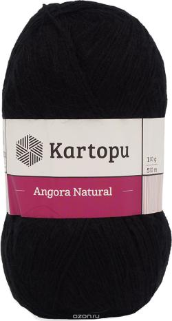 Пряжа для вязания Kartopu "Angora Natural", цвет: черный (K940), 530 м, 100 г, 5 шт