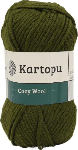 Пряжа для вязания Kartopu "Cozy Wool", цвет: зеленый (К410), 110 м, 100 г, 5 шт