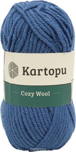 Пряжа для вязания Kartopu "Cozy Wool", цвет: синий (K1533), 110 м, 100 г, 5 шт