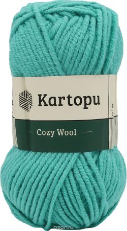 Пряжа для вязания Kartopu "Cozy Wool", цвет: голубой (К1512), 110 м, 100 г, 5 шт