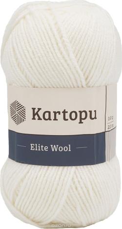 Пряжа для вязания Kartopu "Elite wool", цвет: белый (K010), 220 м, 100 г, 5 шт