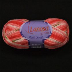 Пряжа для вязания Lanoso Mono desenli (100%акрил) 100гр/360м цв 856