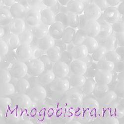 Бисер Preciosa NO 10/0 цв 3050 Chalk White белый мел