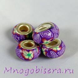 Бусины керамические с рисунком PN X 27