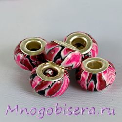 Бусины керамические с рисунком PN X 30