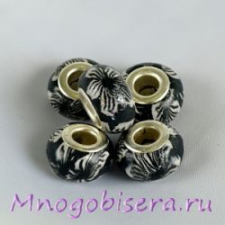 Бусины керамические с рисунком PN X 105